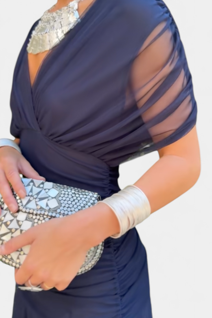 Magda™ | Dlouhé květinové šaty s výstřihem do V